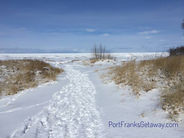 Winter Beach Walk - Lake Huron, Port Franks Getaway