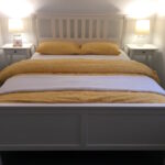 Queen Size Bed in the second bedroom of the Cozy Cottage. Bring your friends and enjoy an adults only getaway