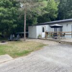 Parking, deck, firepit